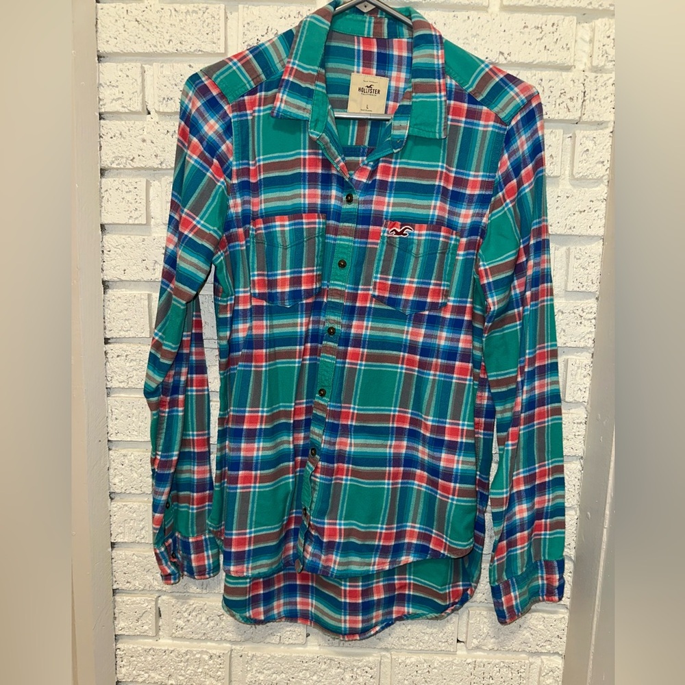 Hollister Multicolor Plaid Shirt